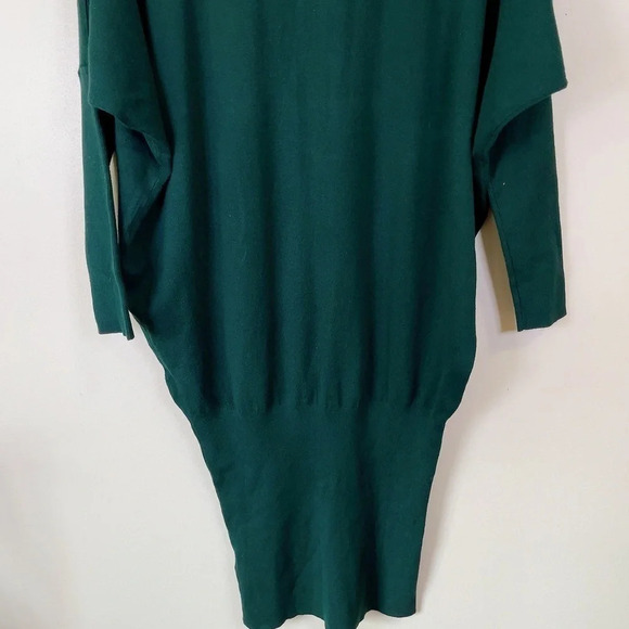 Zara Green Vneck  Choker Knit Sweater Dress - Picture 14 of 15
